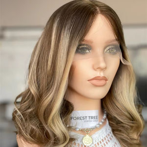 Perruque juive en cheveux vierges européens longue ligne droite personnalisée avec transparent pour haut en dentelle pour femmes - Product Image 1