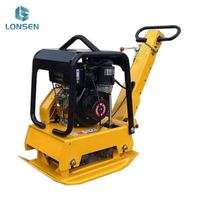 Compacteur de sol réversible Lonsen FPC160, 160 kg, moteur diesel, force centrifuge de 30 KN, vitesse de déplacement de 15-30 m/min, moment de charge élevé