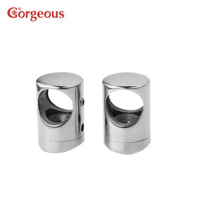 الفولاذ المقاوم للصدأ inox 304 316 تركيب قضبان للشرفة درابزين عبر قضيب شريط حامل اكسسوارات ل درابزين درج - Product Image 2