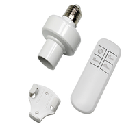 Tête de lampe intelligente sans fil KAIYI avec télécommande, prise E27, interrupteur mural, système de maison intelligente, portée de 100 m, batterie 10A