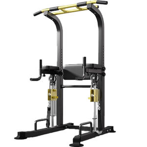 Precio al por mayor personalizado ejercicio en casa Fitness Dip Station Pull up Bar equipo de gimnasio ajustable multifunción nueva torre de energía - Product Image 1