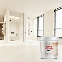 Peinture microciment pour cuisine et salle de bain, résistante aux éclaboussures, hygiénique, antibactérienne, résistante à la vapeur, revêtement pour zones humides