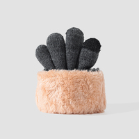 Gants d'hiver en peluche pour moto, coupe-vent, avec écran tactile, gants chauds pour hommes
