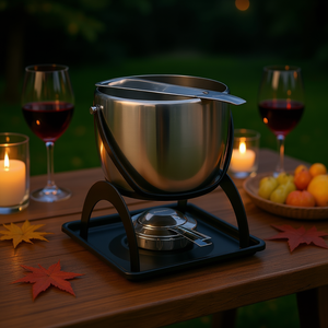 Juego de Feuerzangenbowle de acero inoxidable con bandeja y cuchara para fiestas de cócteles - Product Image 3