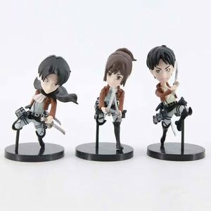 6 pz/set di ornamenti da collezione di <span class=keywords><strong>Anime</strong></span> attaccano Figure di titano Eren Mikasa Figure giocattoli - Product Image 4