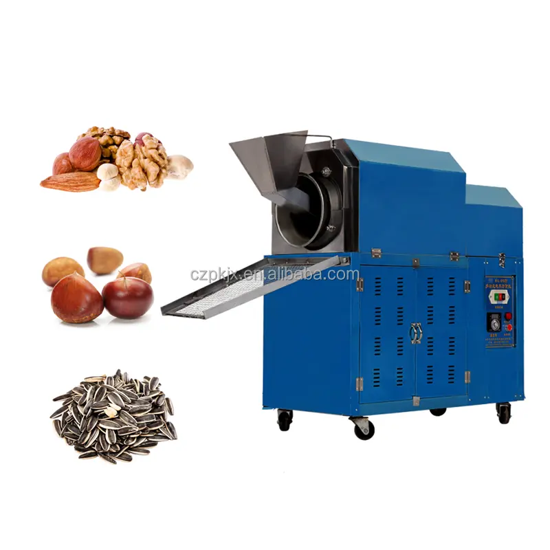 Automatic peanut roasting machine industrial peanuts roaster oven cashew roaster equipment cheap price for sale