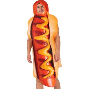 SINSEN ชุดฮอทดอกผู้ใหญ่สำหรับทุกเพศฮาโลวีนชุดแฟนซีปาร์ตี้ชุดผู้ชายผู้หญิงคาร์นิวัลคอสเพลย์ - Product Image 4