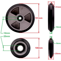 R3 R6 accessoires de levage à rouleaux à grande vitesse pièces d'ascenseur guide roue de botte 150x30x6201 100x25x6205 appartements de passager entraînement AC