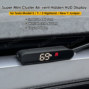 จอแสดงผลแบบ HUD ขนาดเล็กสำหรับรถยนต์ <span class=keywords><strong>Tesla</strong></span> Model <span class=keywords><strong>3</strong></span>/Y ดีไซน์ฝังในตัว แสดงความเร็ว ตำแหน่งเกียร์ และระดับแบตเตอรี่ - Product Image 2