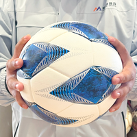 Ballon de football taille 5, 32 pièces, entièrement imprimé, thermocollé, pour entraînement quotidien, personnalisable avec logo et motifs pour usage en club