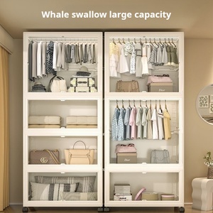 Organizador de Armario Plegable de Plástico Rectangular Moderno, Moldeado por Inyección, con Capacidad de 230L y Carga de 10kg para Almacenamiento de Ropa - Product Image 6