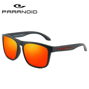 PARANOID P8818 nueva moda gafas de sol polarizadas cuadradas UV400 TAC lentes marco rojo para deportes conducción pesca Venta caliente - Product Image 2