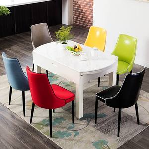 Nouveau mobilier de salle à manger design Chaise ding moderne rembourrée en velours - Product Image 6