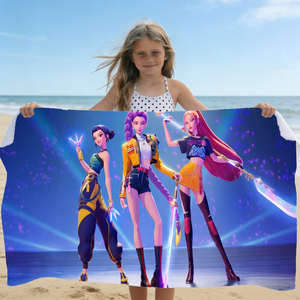 <span class=keywords><strong>Asciugamani</strong></span> da Spiaggia per Bambine 2026, <span class=keywords><strong>Asciugamani</strong></span> Personalizzati Stampati per Bambini, <span class=keywords><strong>Asciugamani</strong></span> da Spiaggia Assorbenti Kpop - Product Image 3