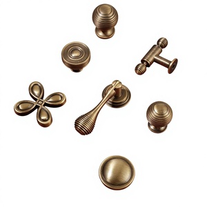Manija <span class=keywords><strong>para</strong></span> Puerta <span class=keywords><strong>de</strong></span> <span class=keywords><strong>Armario</strong></span> MI RUI, Diseño Americano, Latón Macizo Forjado, Acabado Bronce Antiguo, Estilo Moderno, <span class=keywords><strong>para</strong></span> Muebles <span class=keywords><strong>de</strong></span> Hogar y Oficina - Product Image 2