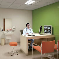 Meubles d'hôpital modernes, écologiques, réglables et multifonctionnels, bureau de médecin, table et chaise d'ordinateur en bois pour le personnel médical