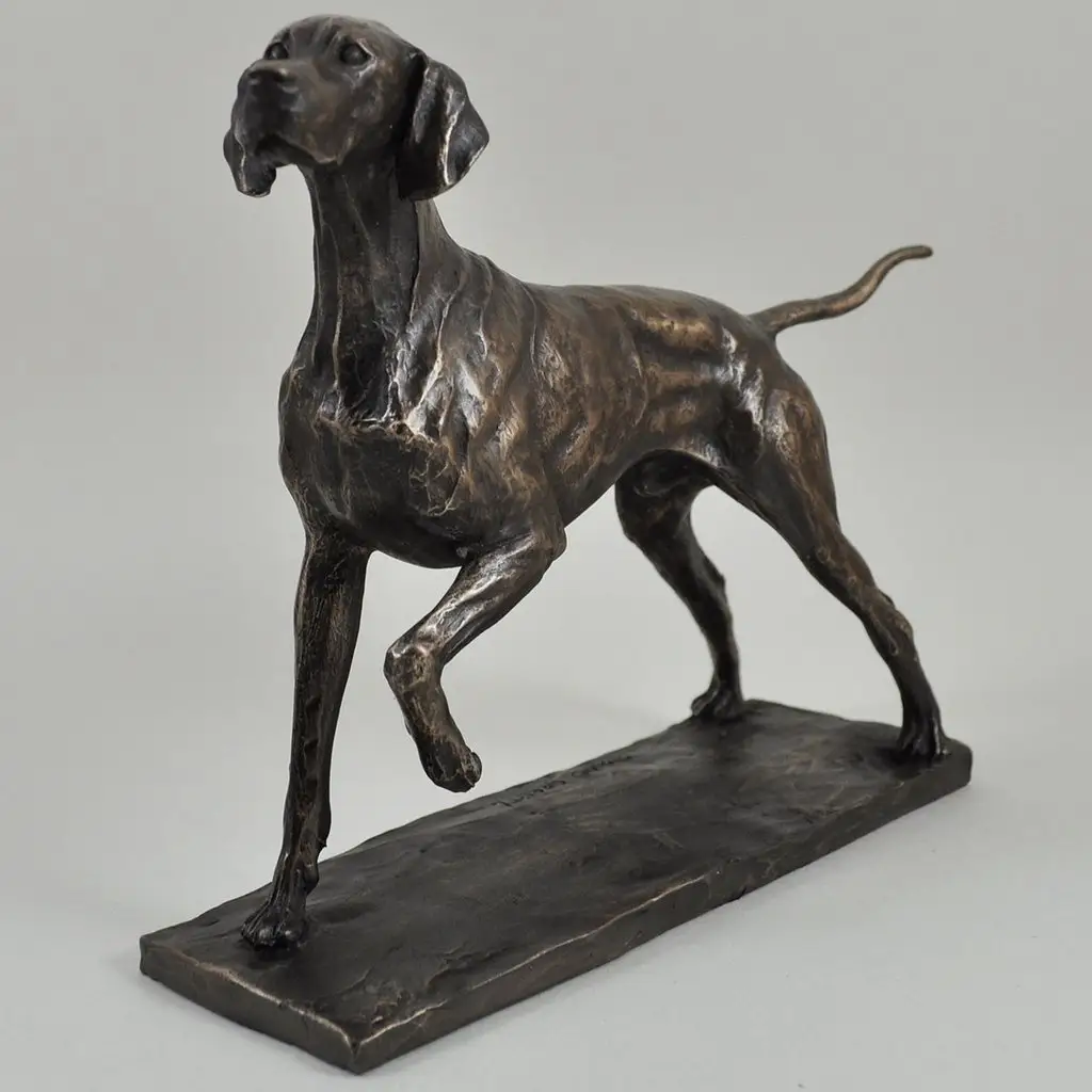 Statua in bronzo fuso a grandezza naturale per interni animali statua moderna per cani Pit Bull Terrier statua a grandezza naturale per cani da toro