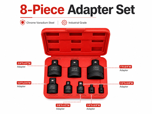 Multi-size aansluitbus reductieadapterset OEM harde koffer bits 1/4" 3/8" 1/2" 3/4" 1" impactsleutels voor autoreparatie - Product Image 5