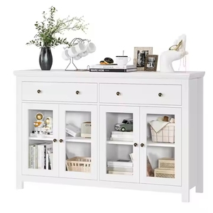 लिविंग रूम, बेडरूम और कई दृश्यों के लिए du की सबसे अधिक बिकने वाली आधुनिक शैली ठोस लकड़ी भंडारण कैबिनेट - Product Image 3