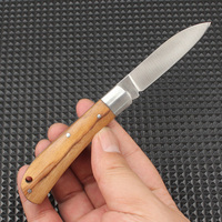 Fabrieksgroothandel 5cr13 staal fruitmes kamperen outdoor survival survival zakmes draagbaar opvouwbaar mes schaduw houten handvat
