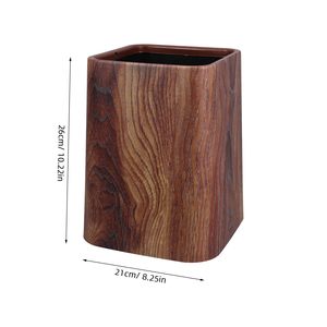 Poubelle à Grain de <span class=keywords><strong>Bois</strong></span> de Taille Moyenne, à Couvercle Ouvert, pour Cuisine et Bureau, <span class=keywords><strong>Corbeille</strong></span> de Recyclage Robuste pour Salle de Bain et Chambre à Coucher - Product Image 6