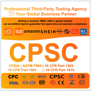 Bebek ve çocuk ürünleri için verimli profesyonel CPSC test hizmetleri deneyimli ve doğru - Product Image 1