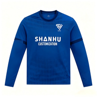Nouveau design de maillot de football à séchage rapide pour hommes, respirant, avec logo personnalisé, haut d'entraînement athlétique, maillot de football sportif