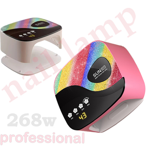 288W Electric UV LED Rhinestone Nail Lamp 45 LEDs Dual <b>Light</b> Touch <b>Sensor</b> Gel Dryer for Home Salon - Product Image 1