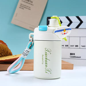 2024 nouveau produit bouteille d'eau intelligente pour enfants bouteille d'eau isolée en acier inoxydable avec paille thermos tasse avec paille - Product Image 3