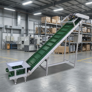 Convoyeur à bande de type Z automatique en acier inoxydable OEM, élévateur à godets incliné, système de levage, convoyeur à jupe, bande résistante à la chaleur - Product Image 3