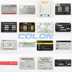 Logotipo personalizado Lema de advertencia Placas de identificación de aluminio Placa de nombre Etiqueta de metal grabada con láser Placa de nombre - Product Image 6