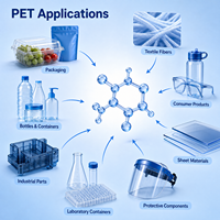 Granulés de PET de qualité générale haute pureté pour bouteilles cosmétiques et de soins personnels pour une coopération à long terme