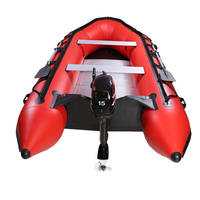 Vente flash : Bateau de pêche de 9,8 pieds (300 cm) avec moteur, PVC 1,2 mm, bateaux de pêche rapides, bateau de pêche en caoutchouc