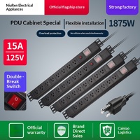 Multiprise industrielle JINQIAO 2M avec protection contre les surcharges, interrupteur 15A, pour armoire PDU, norme américaine