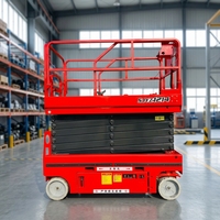 Plateforme élévatrice à ciseaux électrique hydraulique autoportante en acier au carbone, capacité 100 kg et hauteur maximale 16 m, modèle JiuXin GTJZ