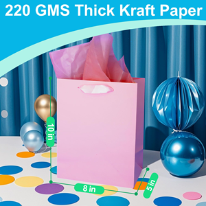 Custom Luxury Hot Foil Stamping Paper <b>Bag</b> Cardboard Paper Gift <b>Crafts</b> <b>Bag</b> for Shopping with Ribbon Handle - Product Image 4