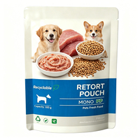 Sachet alimentaire stérilisable en PP monofilament imprimé sur mesure et recyclable pour aliments humides pour chiens au poulet tendre – Sac alimentaire sûr
