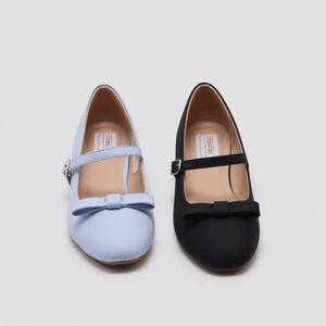 Chaussures plates Mary Jane pour femmes, à enfiler, avec bride cheville, bout rond, ornées d'un nœud, légères, confortables, décontractées et habillées - Product Image 4