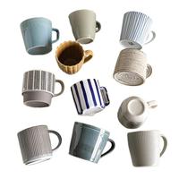 Mug Keramik Bunga Sutra Gaya Ins dengan Sedikit Cacat, Cangkir Sarapan Desain Sederhana, Cangkir Kopi Wanita, Cangkir Pelajar, Cangkir Cina untuk Hadiah Pindah Rumah
