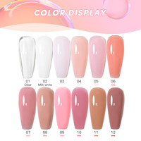 AS Gel UV de construction pour ongles, crème de gel d'extension haute capacité 50ml, non-coulant, dur, pour sculpture, marque privée