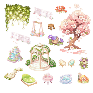 UNIK 3D-Szene dekorative Aufkleber Wald Baumhaus Vögel Tiere Cartoon Miniatur stereo skopische Landschaft Quiet Cutting Aufkleber - Product Image 3