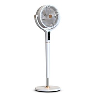 Ventilateur de sol électrique industriel léger à oscillation automatique 3D, design écologique, avec télécommande numérique et refroidissement par fil plastique