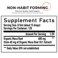 Gouttes liquides de racine de Maca OEM/ODM, racine de Maca naturelle pour hommes, soutien naturel de l'équilibre hormonal, de l'humeur, de l'énergie et de la forme physique