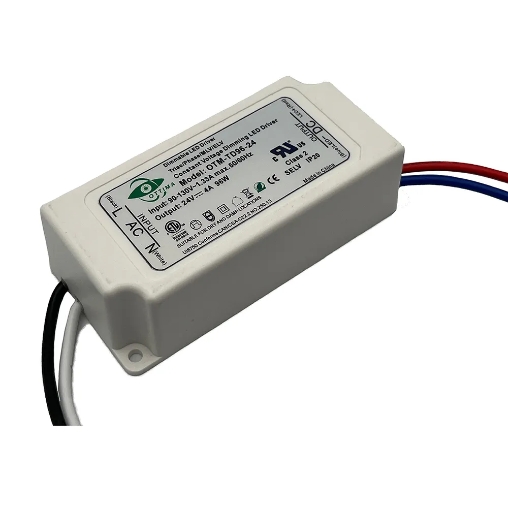 UL ETL Terdaftar 60W 96W AC Ke DC Logam Kasus Power Supply Transformer 12V 24V untuk LED Strip & Pencahayaan