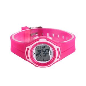 Montre-bracelet numérique sportive à sept couleurs résistante à la lumière pour filles, rouge rose, date, alarme d'eau, boîtier en acier inoxydable, écologique - Product Image 3