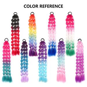 ต่อผมสีสำหรับผู้หญิง แบบหางม้าฟู พร้อมยางรัดผม แบบไล่สี อุปกรณ์เสริมผมสำหรับ<span class=keywords><strong>วัน</strong></span>ที่ต้องการความโดดเด่น - Product Image 2