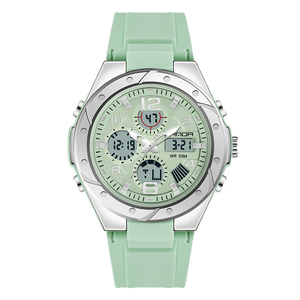 Reloj Digital Multifuncional Luminoso Deportivo y Moderno con Caja de Acero Inoxidable y Batería de Larga Duración para Mujeres Jóvenes y Chicas - Product Image 1