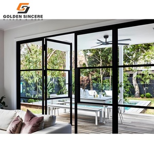 GS Customized Exterior Thermal Break Glass Revolving Aluminum <b>Swing</b> Door for Luxury Villas - Product Image 4