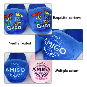 Pantofole Invernali Comode <span class=keywords><strong>in</strong></span> Peluche <span class=keywords><strong>Blu</strong></span> con Alfabeto, Marca Link, per <span class=keywords><strong>Casa</strong></span> e Interni - Product Image 2