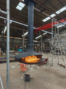 2025 Independiente Estilo moderno Suspendido <span class=keywords><strong>Dibujo</strong></span> personalizado Metal Quema <span class=keywords><strong>de</strong></span> madera Calentador interior Chimenea giratoria - Product Image 6